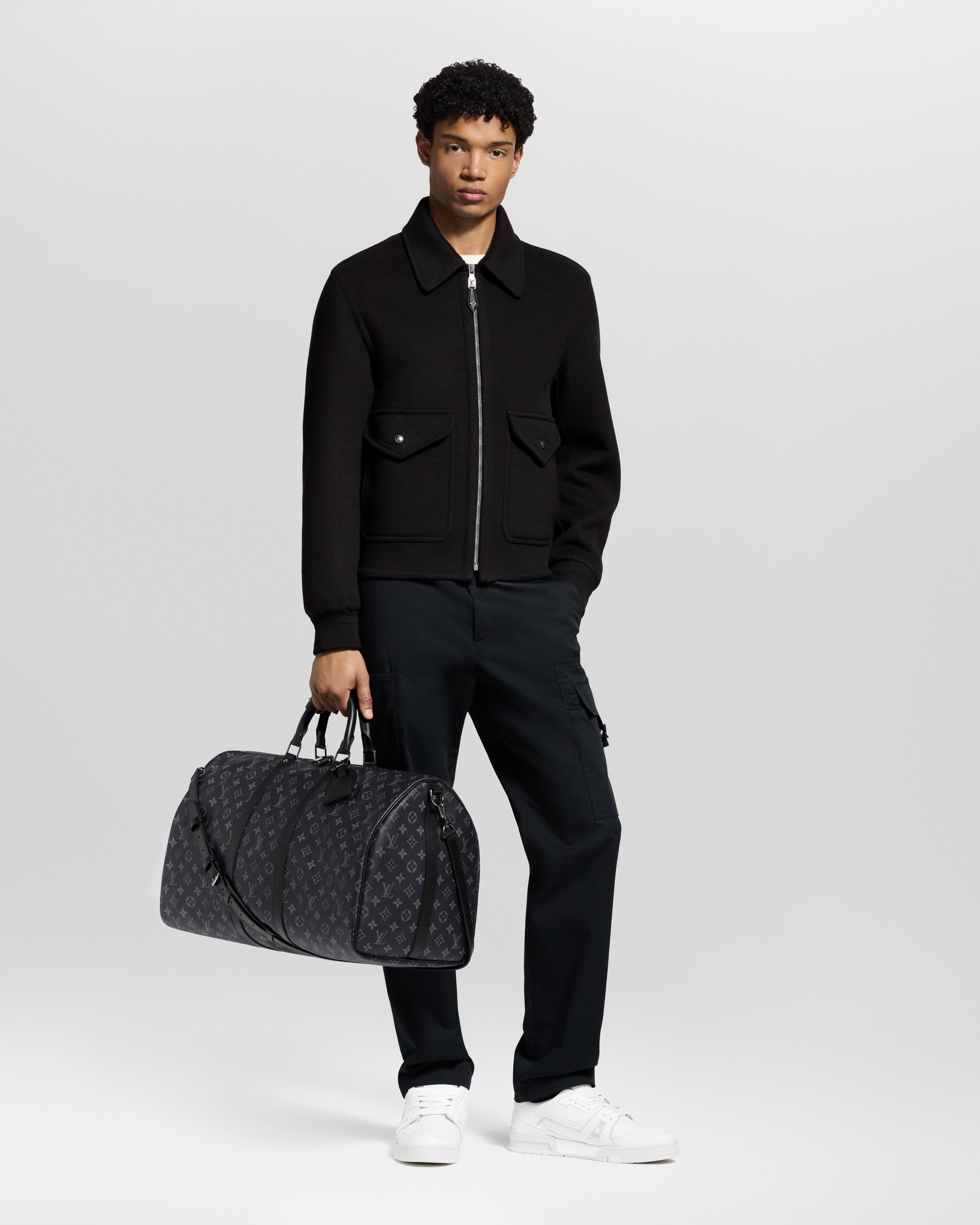 Keepall Bandoulière 55 Monogram Eclipse Canvas - Luxury